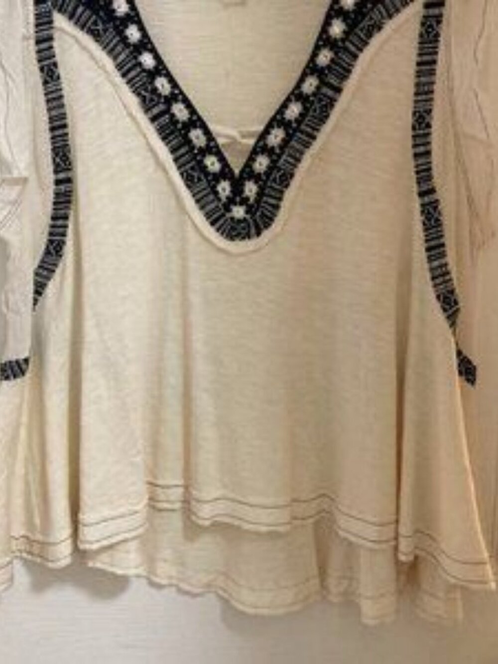 Beautiful Free People Sleeveless Peasant Top S - Picture 3 of 5